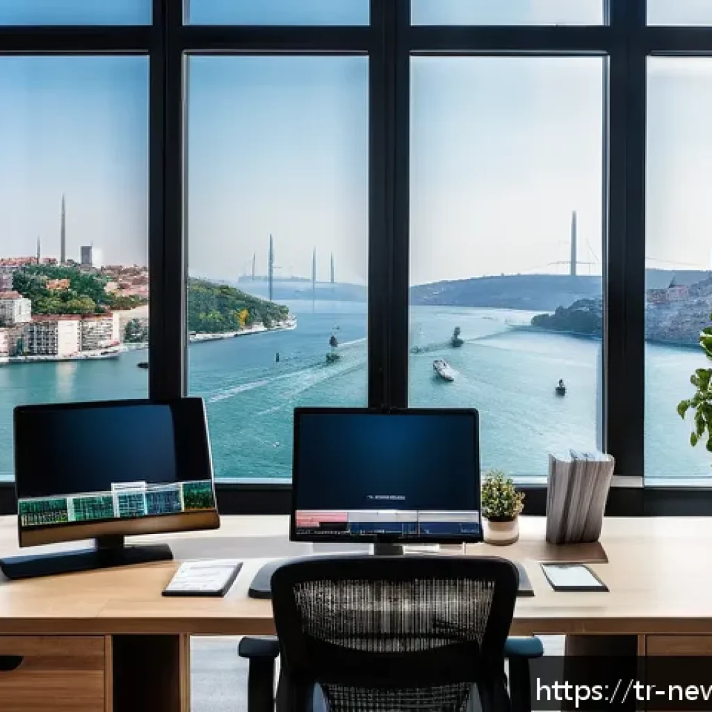 초기 스타트업의 자산 및 부채 관리 방법 - A modern startup office scene set in Istanbul, Turkey, showcasing a diverse team of young profession...