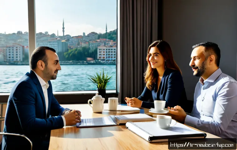 Home 17 스타트업 심사에서의 경영진 평가 기준 - Photorealistic venture capital evaluation meeting in a modern Istanbul office, a diverse Turkish sta...